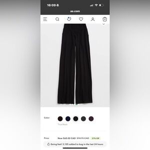 Aerie real me xtra wide leg trousers